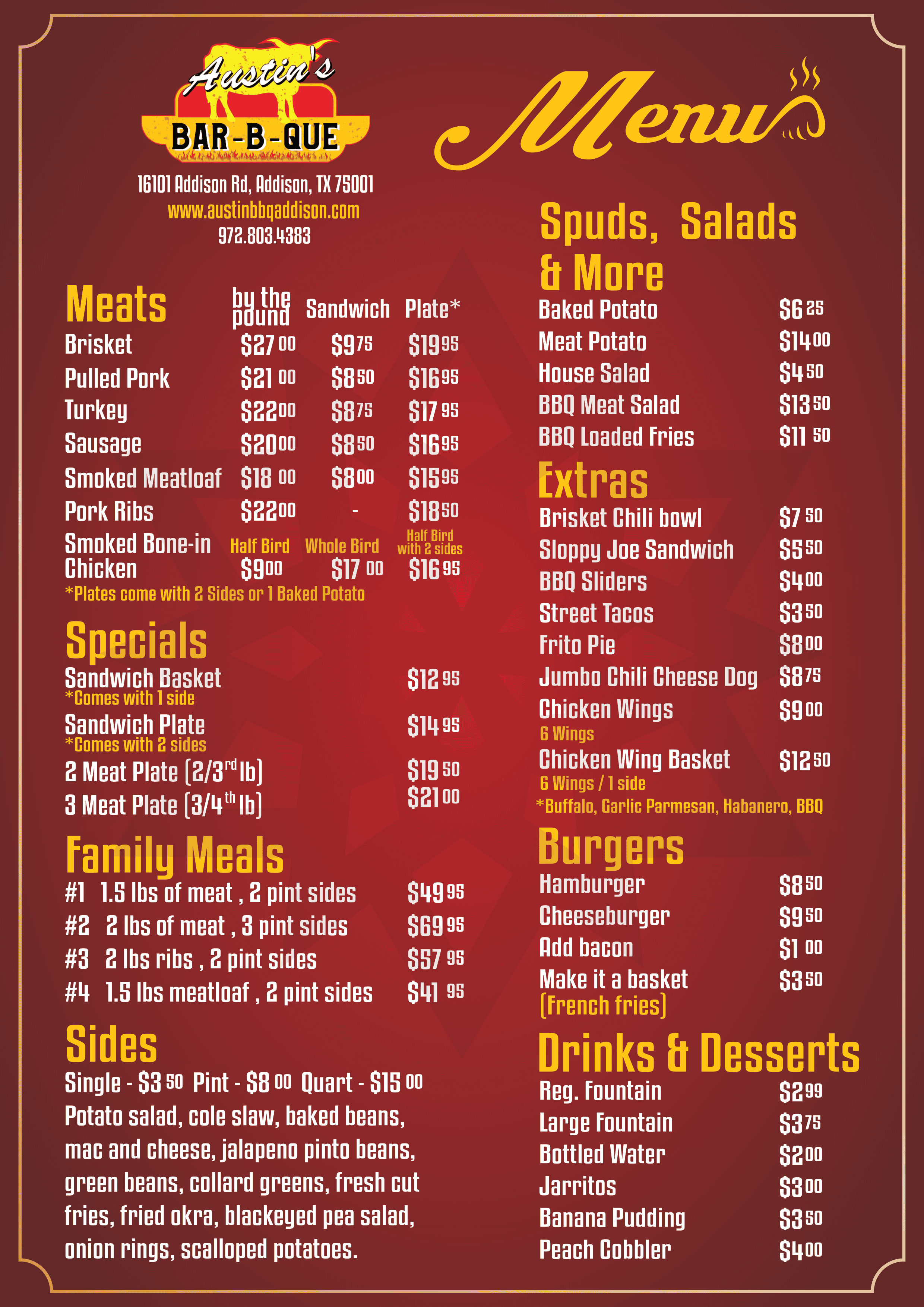 Austin's BarBQue Texas BBQ Catering
